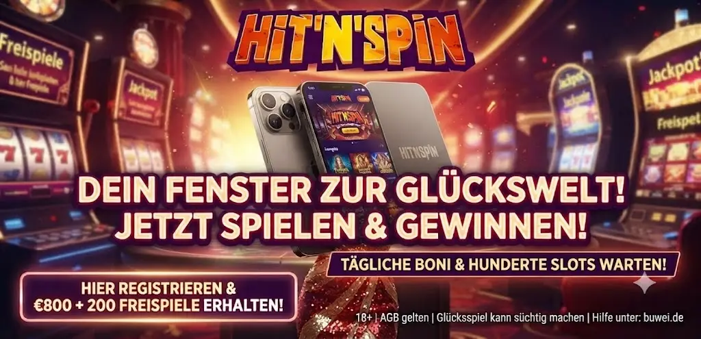 HitnSpin App Startbildschirm