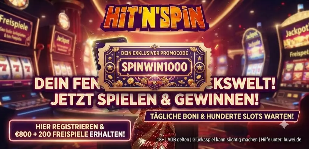 HitnSpin Bonus Code eingeben